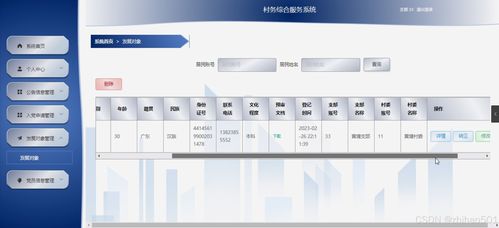 基于Flask与Vue.js框架的村务综合服务系统设计与实现